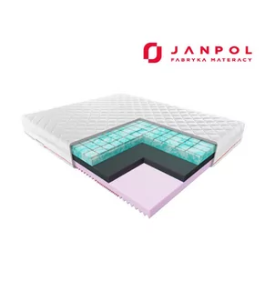 JANPOL materac lateksowy piankowy ATENA 120x200 Grey - Materace - miniaturka - grafika 1