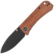 Noże - Nóż składany WE Knife Banter Thumb Stud Cuibourtia Wood Handle - Black Stonewash - miniaturka - grafika 1