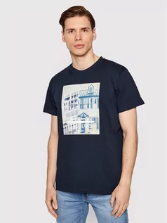 Koszulki męskie - Pepe Jeans T-Shirt Teller PM508377 Granatowy Regular Fit - grafika 1