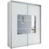 Szafy - Szafa Przesuwna 150 A2 Skąpski Meble Biały, Biały, 215 cm - miniaturka - grafika 1