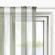 Firany - Firana SUMMER wzór SM19 | pasy szarozielone 140 x 260 cm - miniaturka - grafika 1