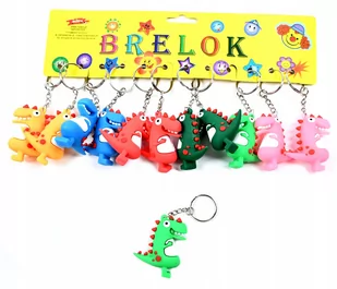 Brelok Do Kluczy Dla Dzieci Dinozaury Smoki Do Plecaka Torby Zestaw 12Szt - Breloczki dla dzieci - miniaturka - grafika 1