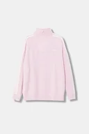 Swetry damskie - adidas Originals sweter Funnel damska kolor różowy z półgolfem KS7785 - miniaturka - grafika 1