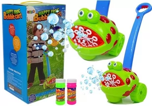 Import LEANToys Maszynka Do Baniek Mydlanych Żaba z Niebieską Rączka Muzyka Światła LT-8257-0 - Bańki mydlane - miniaturka - grafika 1