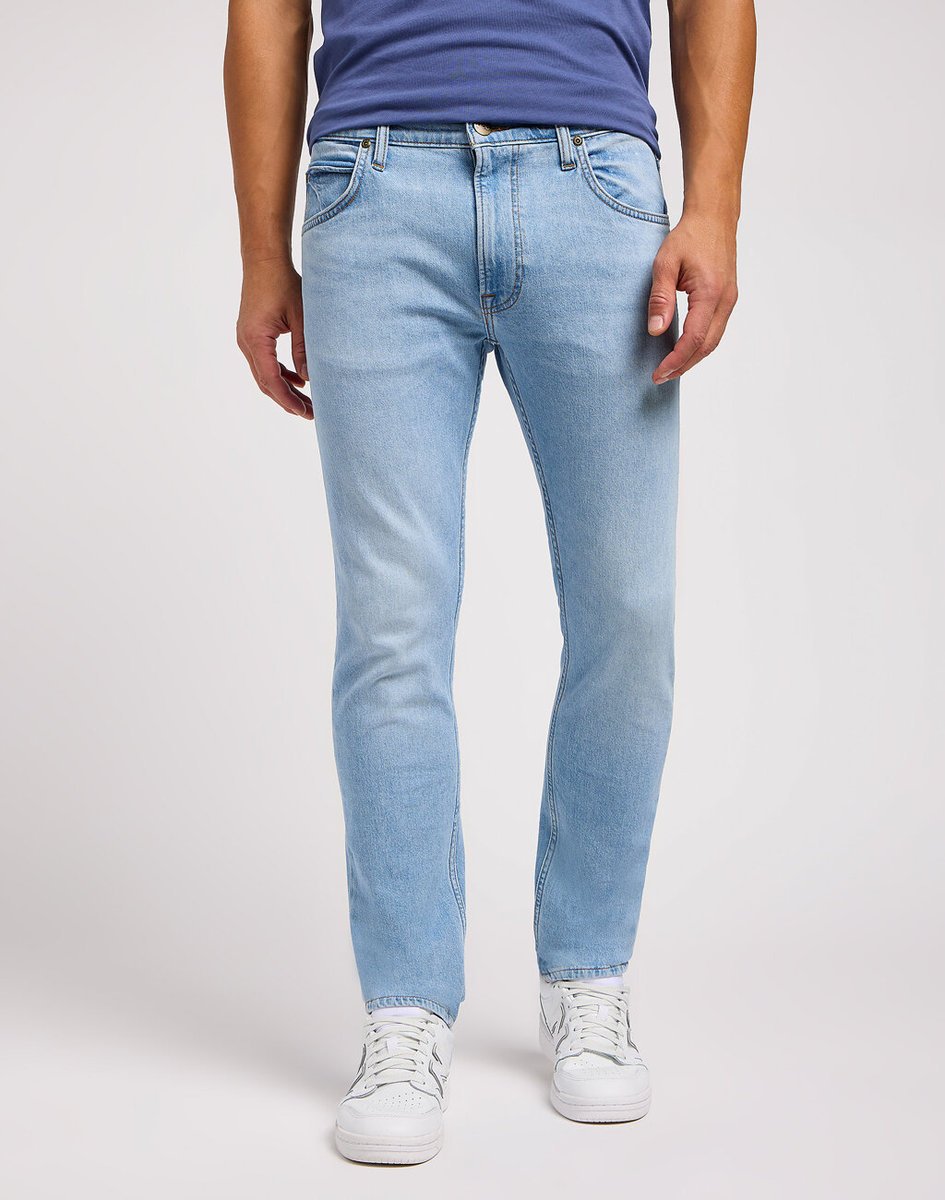 Męskie spodnie jeansowe dopasowane Lee RIDER W31 L34