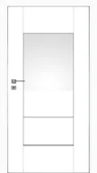 Drzwi wewnętrzne - Dre Drzwi Wewnętrzne Poziome Szyby Auri 2 Okleina Biała Mat - miniaturka - grafika 1