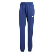 Spodnie rowerowe - adidas Kobiety ESSENTIALS 3-STRIPES FRENCH TERRY CUFFED PANTS, Dark Blue/White, XXL - miniaturka - grafika 1