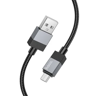 Kabel USB A do Micro USB Hoco 2,4A 1 m X110 czarny - Kable USB - miniaturka - grafika 1