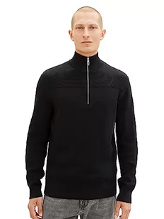 TOM TAILOR sweter męski, 2999 - Black, XXL - Swetry męskie - miniaturka - grafika 1