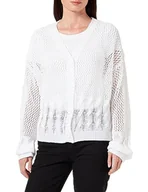 Swetry damskie - TILDEN Damski sweter z dzianiny o szerokich oczkach 39431320, biały, S, biały (wollweiss), S - miniaturka - grafika 1