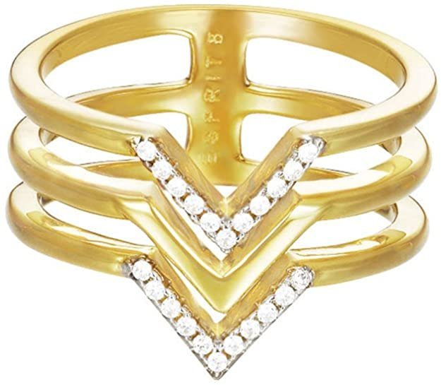 ESPRIT JW52894 Women's Ring Brass with Transparent Zirconia Size 57 (18.1)