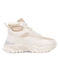 Buty dla dziewczynek - Trzewiki DeeZee TS5227K-12 Beżowy - miniaturka - grafika 1