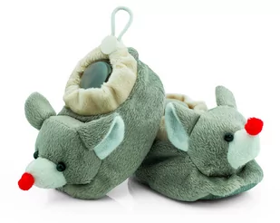 Buciki Niemowlęce Z Grzechotką - Niechodki 0-6 M - Buty dla dziewczynek - miniaturka - grafika 1