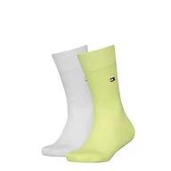 Skarpetki damskie - Tommy Hilfiger Skarpety dziecięce, uniseks, Light Citrus, 39-42 EU - miniaturka - grafika 1