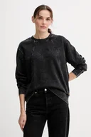 Bluzy damskie - G-Star bluza bawełniana damska kolor czarny gładka D27173.D969 - miniaturka - grafika 1