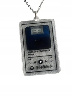 Naszyjnik Wisiorek Billie Eilish Piosenka Birds Of A Feather Srebrny Y2K - Wisiorki - miniaturka - grafika 1