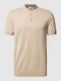 Koszulki męskie - Koszulka polo z krótką listwą guzikową model ‘BERG’ - grafika 1