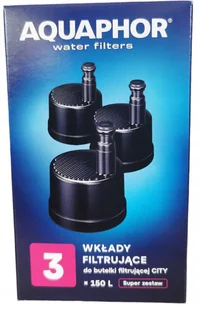 Wkład Filtrujący Do Butelki Aquaphor City Filtry 3 Szt. - Wkłady filtrujące - miniaturka - grafika 1