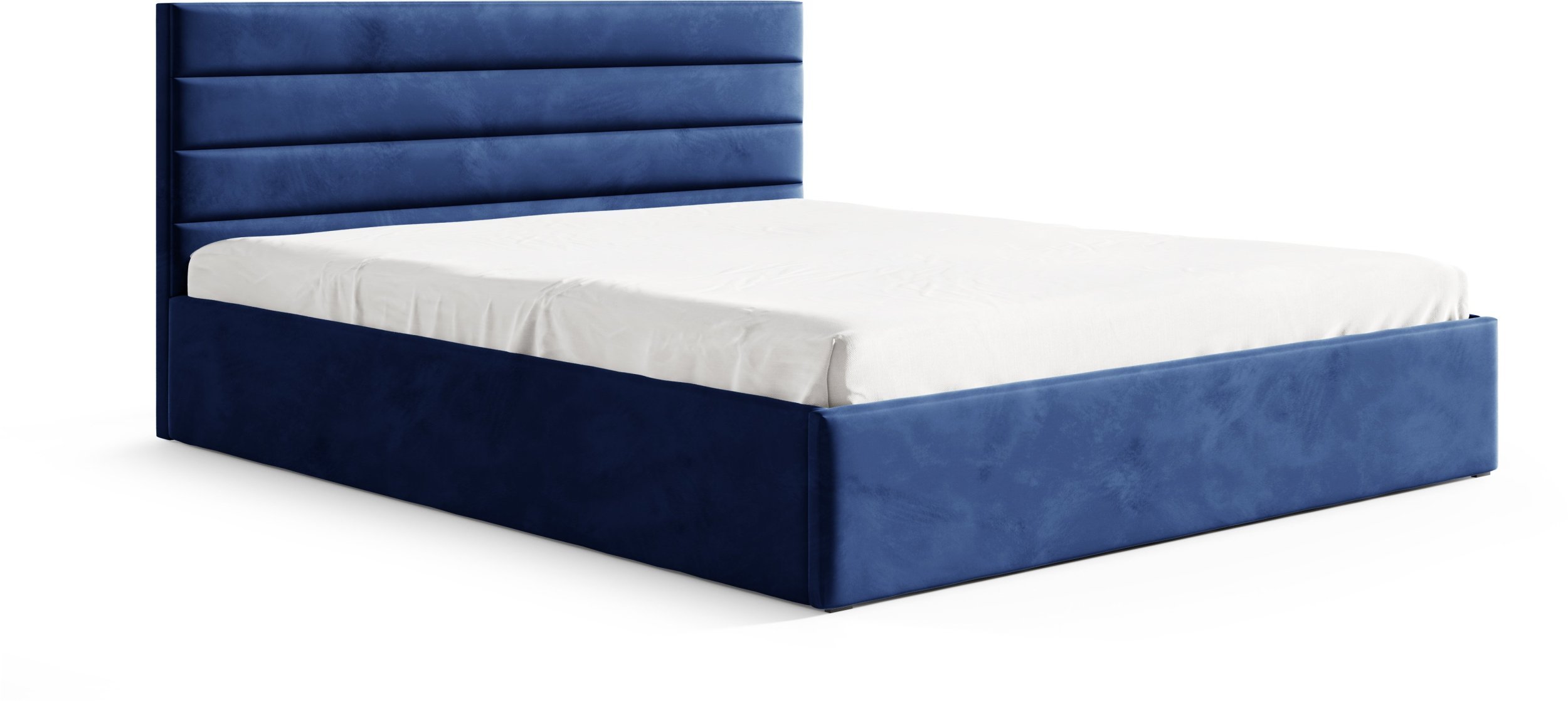 Łóżko BELLA II 160x200 POJEMNIK+METALOWY STELAŻ riviera 81