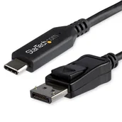 Adaptery i przejściówki - StarTech CDP2DP146B adapter kablowy 1,8 m USB Type-C DisplayPort Czarny - miniaturka - grafika 1