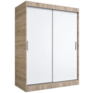 Szafa przesuwna 150 cm dąb sonoma + biały K4-A43 - Szafy Szafa przesuwna 150 cm dąb sonoma + biały K4-A43 - Szafy - miniaturka - grafika 1