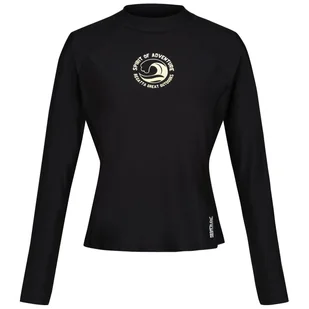 Koszulka damska Regatta Wmn L/S Rash Vest Rozmiar: L / Kolor: czarny - Koszulki sportowe damskie - miniaturka - grafika 1
