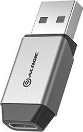 Adapter USB Alogic ULACMN-SGR USB-A - USB-C Srebrny ULACMN-SGR