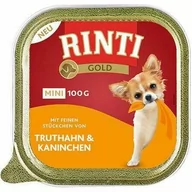 Mokra karma dla psów - Rinti Gold Mini Indyk i Królik 100g - miniaturka - grafika 1