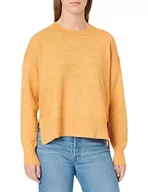 Swetry damskie - bestseller a/s Damski sweter VMDOLLY LS O-Neck Blouse GA Boo, Golden Yellow/szczegóły: W melanż, XS - miniaturka - grafika 1