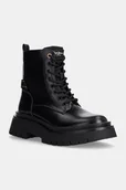 Botki damskie - Pepe Jeans workery PLS50530 damskie kolor czarny na platformie lekko ocieplone QUEEN HANDLER - miniaturka - grafika 1