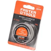 Akcesoria do lutowania - FASTER TOOLS Cyna z kalafonią 100 g 1 mm - miniaturka - grafika 1