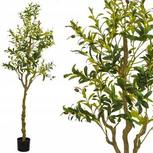 DRZEWO OLIWNE sztuczne drzewko OLIWKA oliwkowe OZDOBNE w doniczce - Sztuczne kwiaty - miniaturka - grafika 1