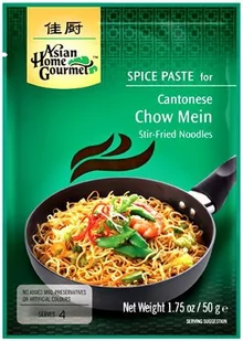 Asian Home Gourmet Pasta do kantońskiego smażonego makaronu Chow Mein 50g - Asian Home Gourmet 1253-uniw - Kuchnie świata - miniaturka - grafika 1
