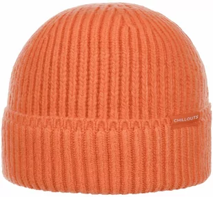 Czapka z Mankietem Cotton Meets Wool by Chillouts, pomarańczowy, One Size - Czapki damskie - miniaturka - grafika 1