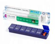 Akcesoria dla osób starszych i niepełnosprawnych - El-comp Pojemnik pudełko kasetka na leki tabletki 7 dni 7x1 - miniaturka - grafika 1