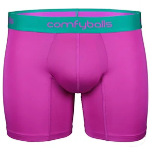 COMFYBALLS Bokserki do biegania LONG PERFORMANCE neon purple - Majtki męskie - miniaturka - grafika 1