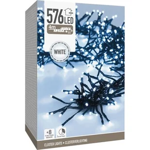 CHRISTMAS DECORATION, LAMPKI CHOINKOWE ŁAŃCUCH ŚWIETLNY 576 LED TIMER ZIMNY BIAŁY - Oświetlenie świąteczne - miniaturka - grafika 1