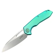 Noże - Nóż składany Kubey Vagrant Green Titanium, Bead Blasted CPM S35V by Maksim Tkachuk (KB284C) - miniaturka - grafika 1
