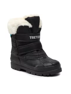 Buty dla dziewczynek - Tretorn Śniegowce Expedition Boot 472702 Czarny - grafika 1