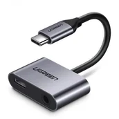 Adaptery i przejściówki - UGREEN Adapter UGREEN 50596 USB 30 typu C USB typu C 10m kolor szaro-czarny - miniaturka - grafika 1