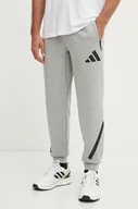 Spodnie męskie - adidas spodnie dresowe ZNE kolor szary melanżowe JF2446 - miniaturka - grafika 1