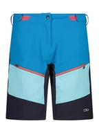 Spodnie sportowe damskie - CMP Bermudy funkcyjne w kolorze niebiesko-czarnym - miniaturka - grafika 1