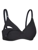 Biustonosze ciążowe - Naturana Biustonosz w kolorze czarnym do karmienia - miniaturka - grafika 1