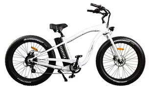 Rower elektryczny SCOOPPER C - biała rama / czarne obręcze - Rowery elektryczne - miniaturka - grafika 1