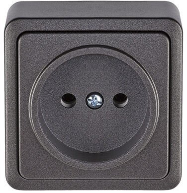 SOCKET RP16-001V OVER PLASTER ANTHR SL+