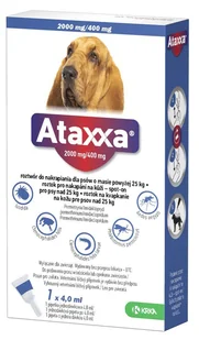 KRKA ATAXXA Roztwór do nakrapiania dla psów 25 - 40 kg (4 ml) - 1 pipeta - Artykuły przeciw pasożytom - miniaturka - grafika 1