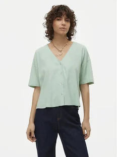 Vero Moda Bluzka Jesmilo 10279696 Zielony Regular Fit - Bluzki damskie - miniaturka - grafika 1