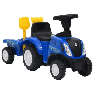 vidaXL Lumarko Traktor dla dzieci New Holland, niebieski 80293 - Jeździki dla dzieci - miniaturka - grafika 1