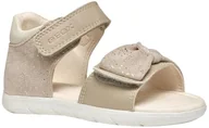 Buty dla dziewczynek - Geox B Sandały alul dziewczęce, beż, 21 EU - miniaturka - grafika 1