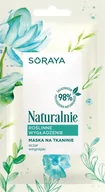 Maseczki do twarzy - Soraya Naturalnie Maska na tkaninie Roślinne Wygładzenie 17g SO_109168 - miniaturka - grafika 1